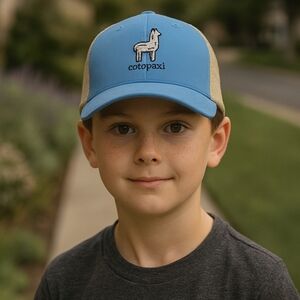 Cotopaxi Kids Tiny Llama Trucker Hat-Island